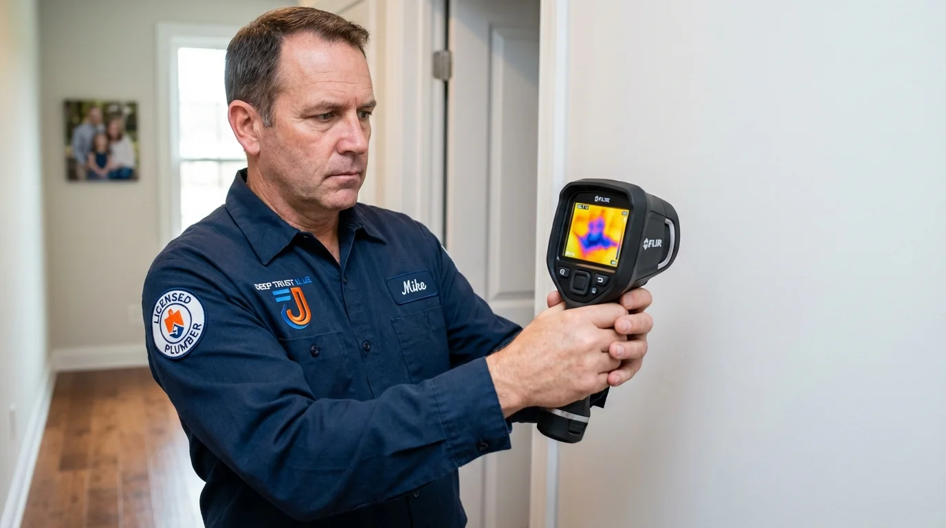 Thermal imaging leak detection by Johns Plumbing LLC in Whitewater